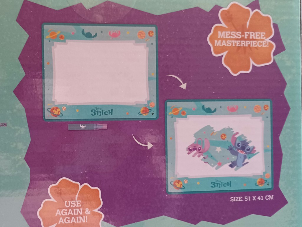 Spielematte - 51x41 cm - zum Malen mit Wasser – Disney STITCH Spielematte - 51x41 cm - zum Malen mit Wasser – Disney STITCH