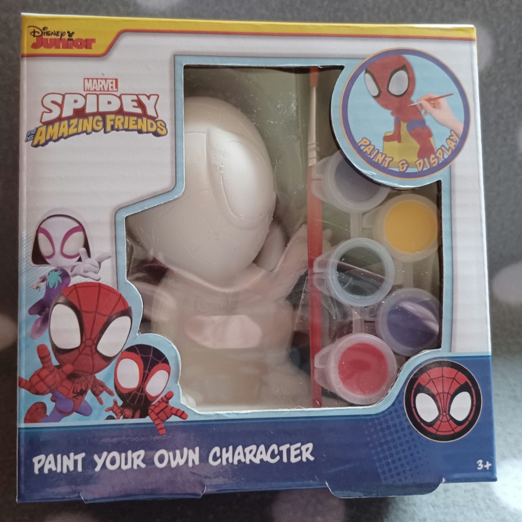Gipsfigur zum Bemalen – Spidey Charakter Gipsfigur zum Bemalen – Spidey Charakter