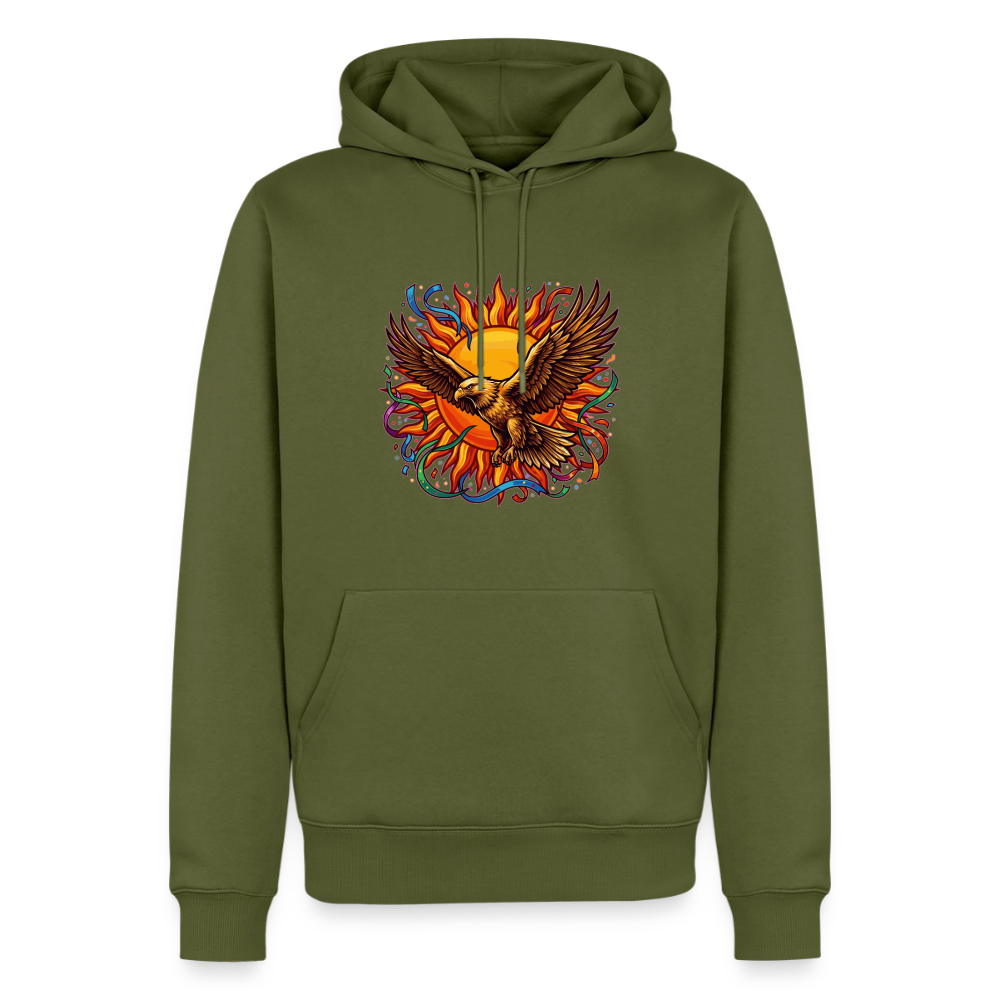 Spreadshirt Männer Premium Hoodie Grau XL Adler Motiv