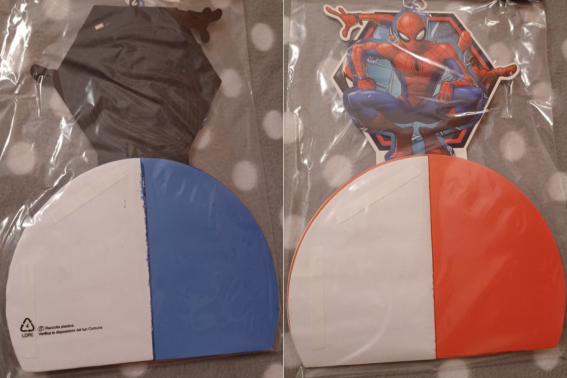 2x Deko Wabenaufhänger Marvel Spider-Man Rot & Blau 2x Deko Wabenaufhänger Marvel Spider-Man Rot & Blau