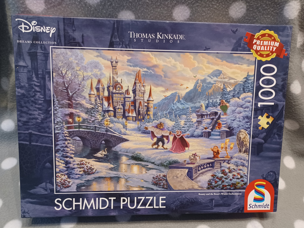 Schmidt Puzzle Disney Die Schöne und das Biest Puzzle Winterzauber 1000 Teile