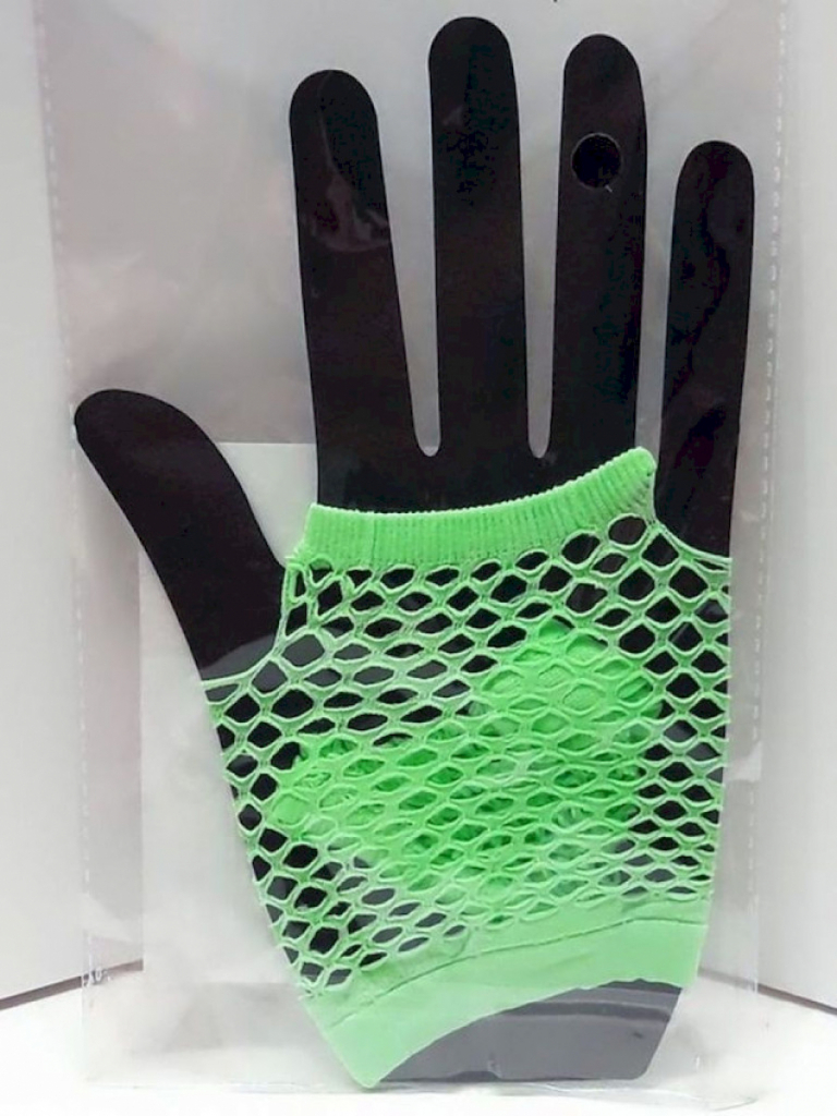 Party Gloves Handschuhe Neon Grün #13303