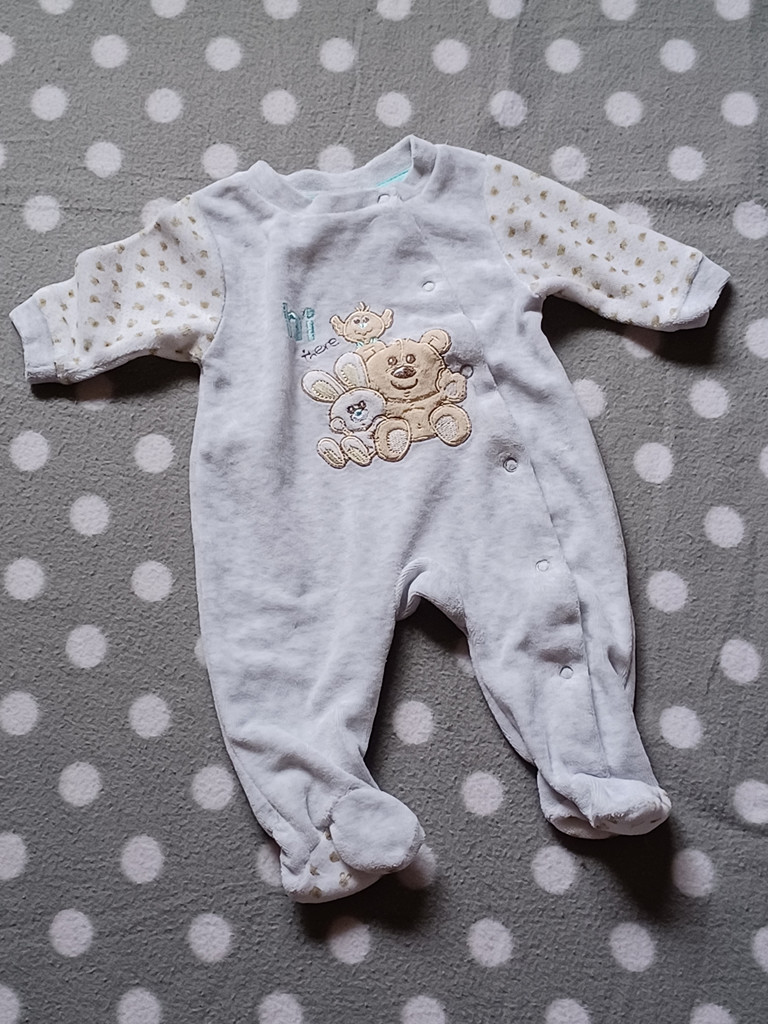 Ergee Baby Strampler Grau Größe 56 mit Tiermotiv