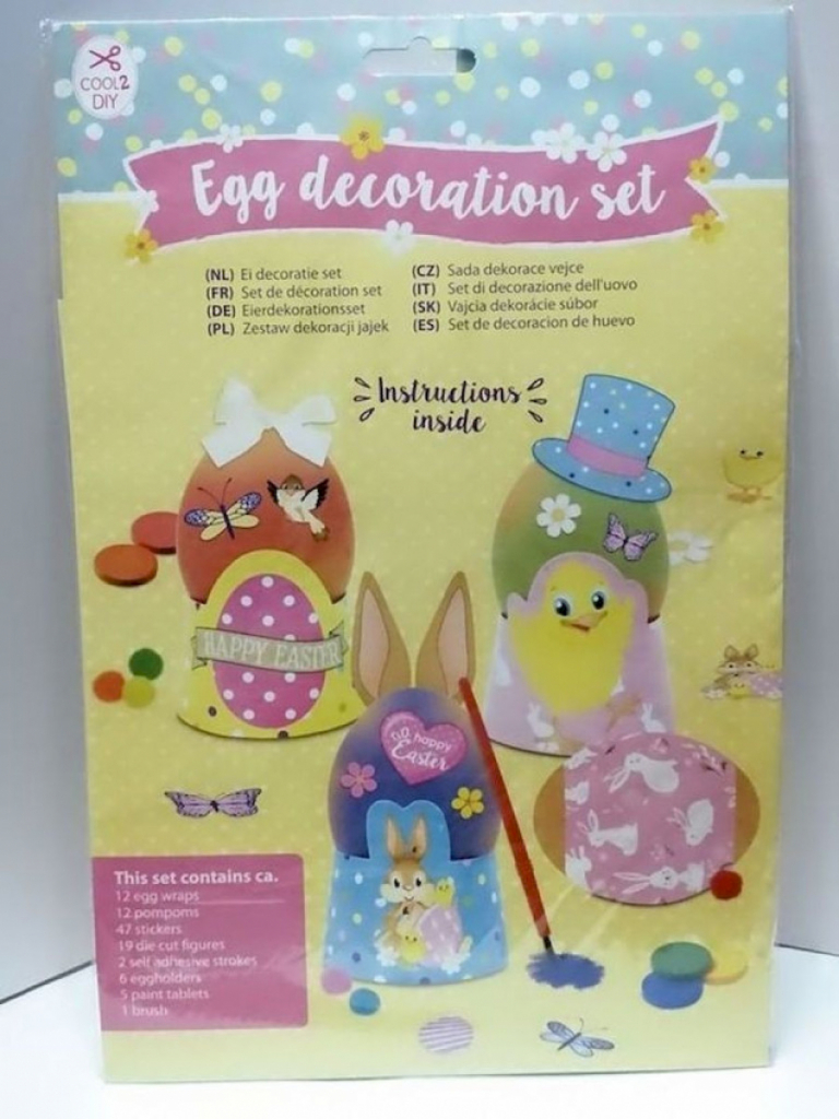 Ostern Ostereier Dekorations Set mit Eierhalter #14331