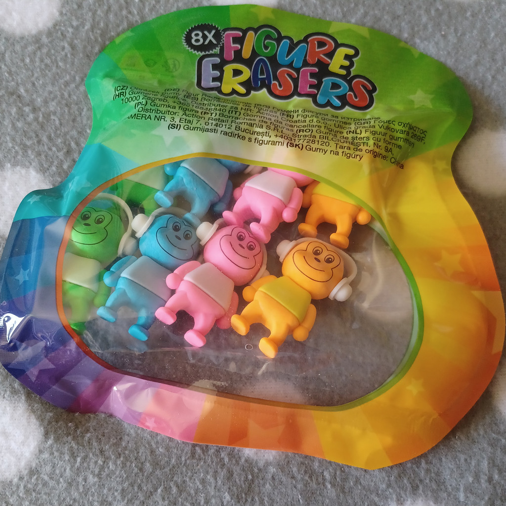 Radiergummi 8 Figuren Affen