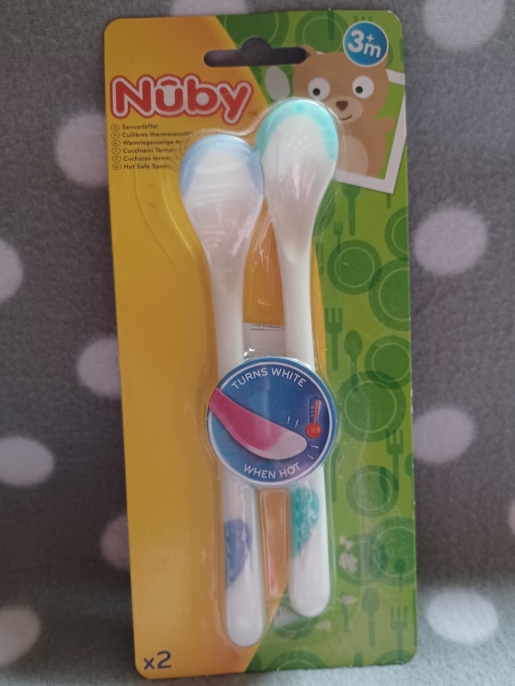 2 x Babylöffel Sensorlöffel ab 3 Monate Blau & Grün  2 x Babylöffel Sensorlöffel ab 3 Monate Blau & Grün