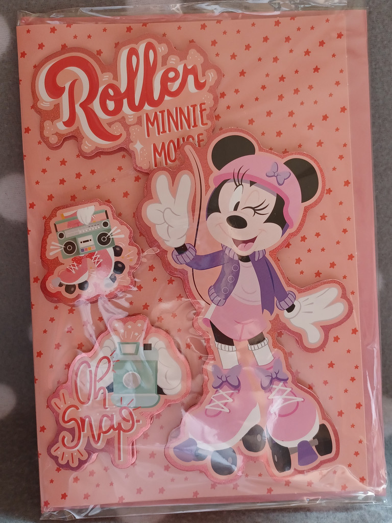 Geburtstagskarte Glückwunschkarte 3D Minnie Maus Geburtstagskarte Glückwunschkarte 3D Minnie Maus
