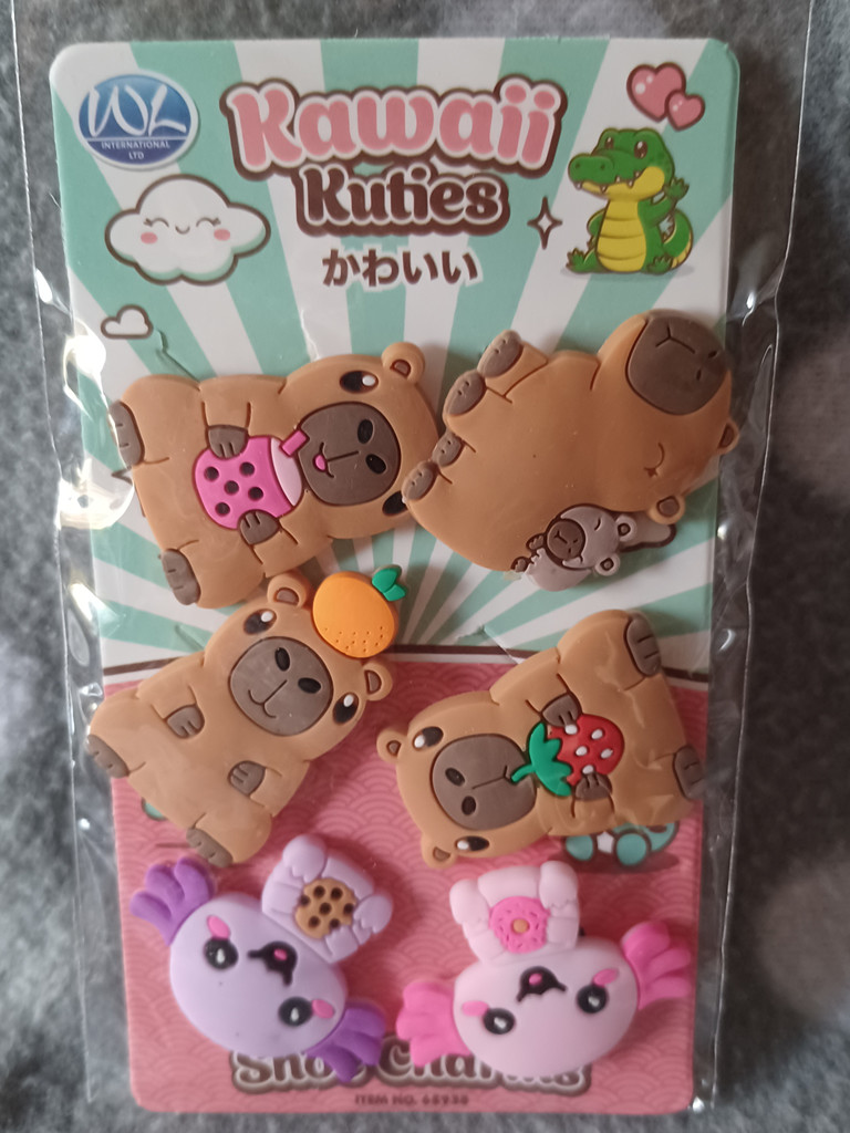 Kawaii Kuties Schuh-Charms Set für Clogs und Sandalen