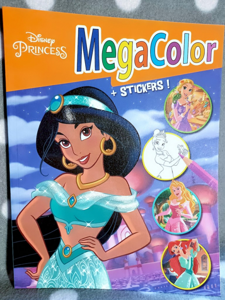 Disney Malbuch Malheft Megacolor plus Stickerbogen Princess #16586