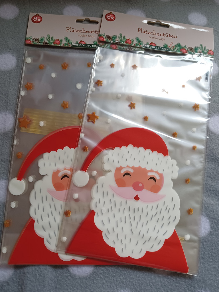 2 x 8 Stück Plätzchen Tüten Weihnachten 14cm x 24cm 2 x 8 Stück Plätzchen Tüten Weihnachten 14cm x 24cm