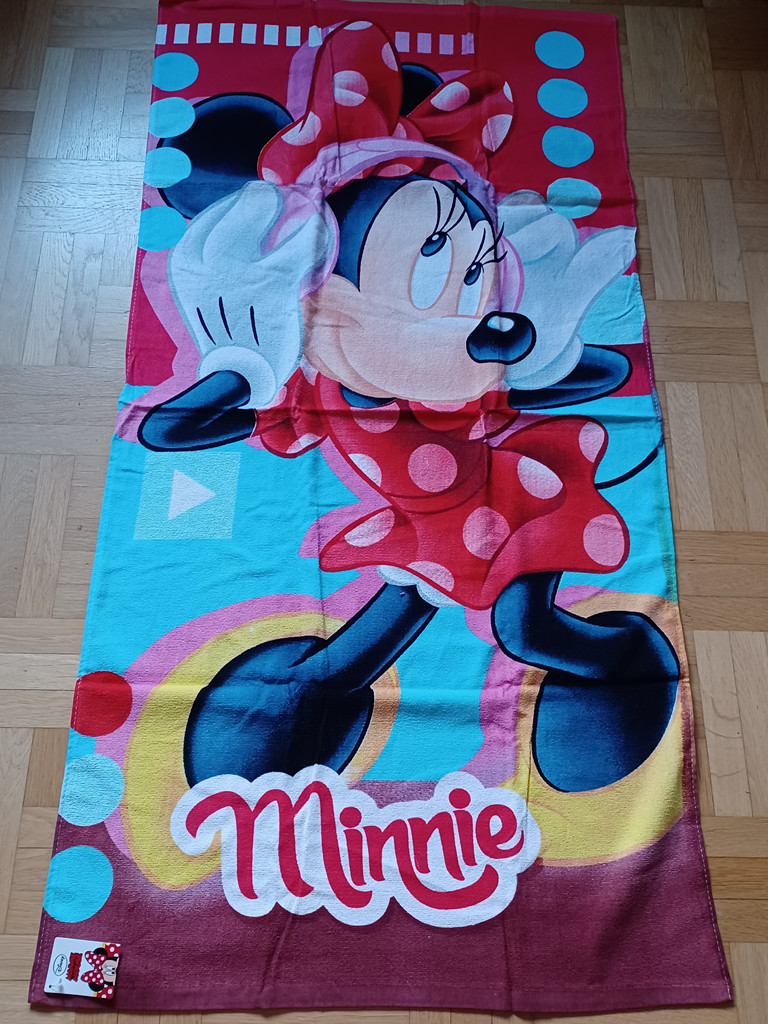 Minnie Maus Strand- und Badetuch 70 x 140 cm – farbenfrohes Disney-Motiv