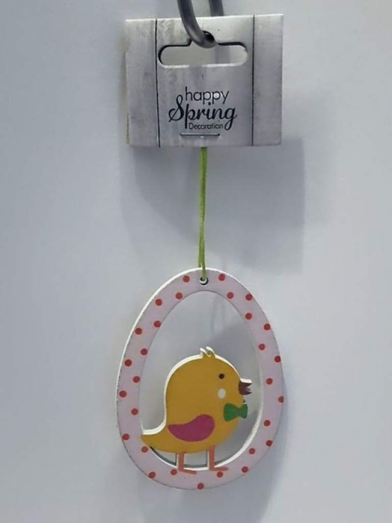 Ostern Osterschmuck Osterbaumaufhänger aus Holz Ostrei mit Küken #13408