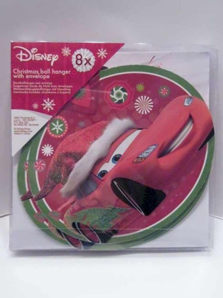 Disney 8x Weihnachtsaufhänger mit Umschläge Cars Disney 8x Weihnachtsaufhänger mit Umschläge Cars