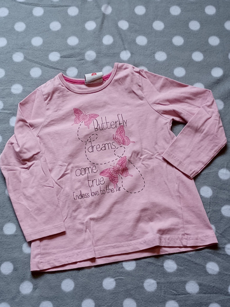 Topolino LA-Shirt Mädchen Rosa mit Bedruckung Größe 110 Topolino LA-Shirt Mädchen Rosa mit Bedruckung Größe 110
