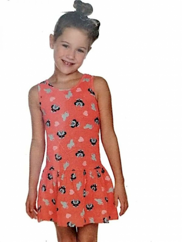Trägerkleid Kleid Disney Minnie Maus Orange  Trägerkleid Kleid Disney Minnie Maus Orange