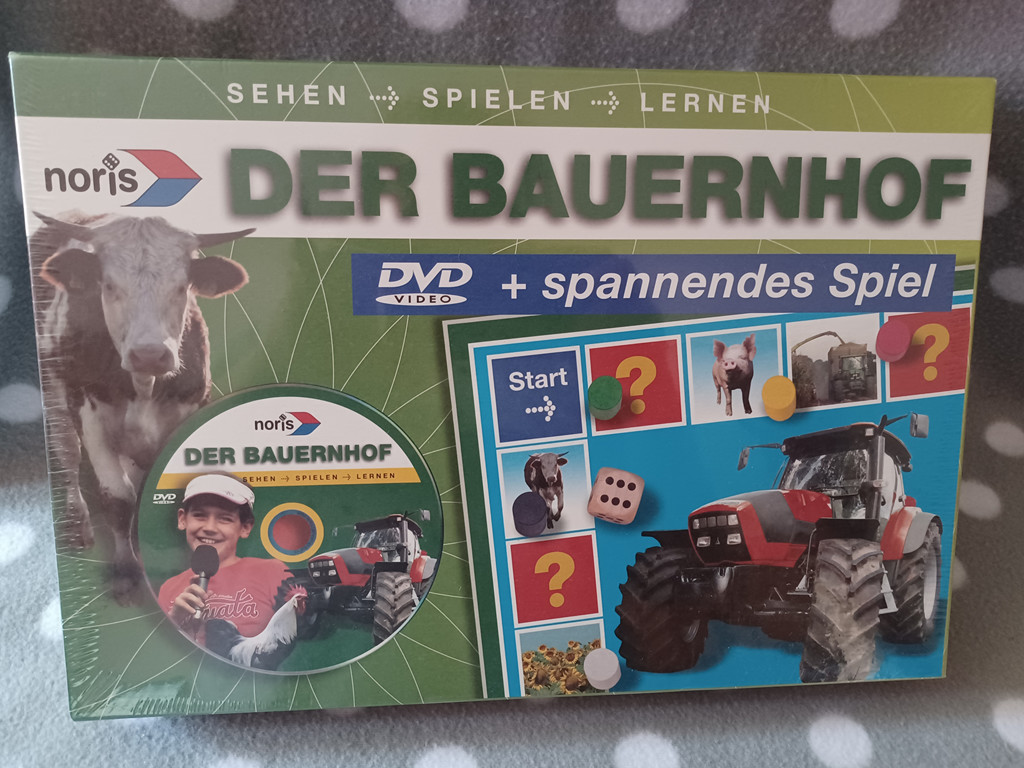 noris Der Bauernhof Lernspiel DVD und Brettspiel für Kinder