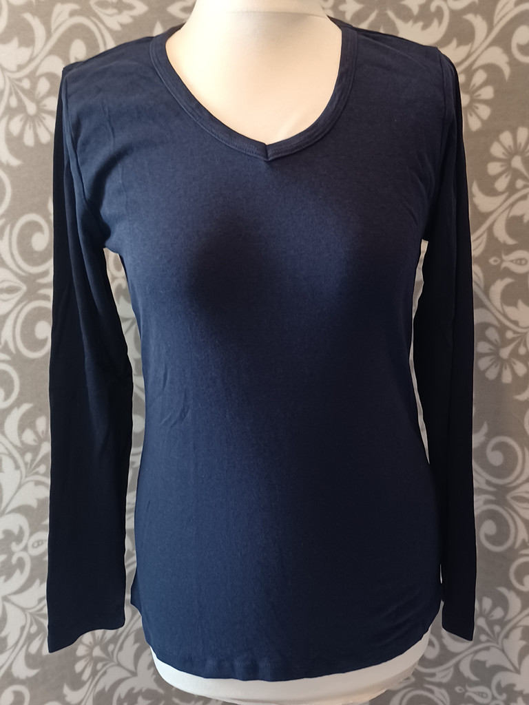Furlano Langarmshirt Dunkelblau Damen Größe L