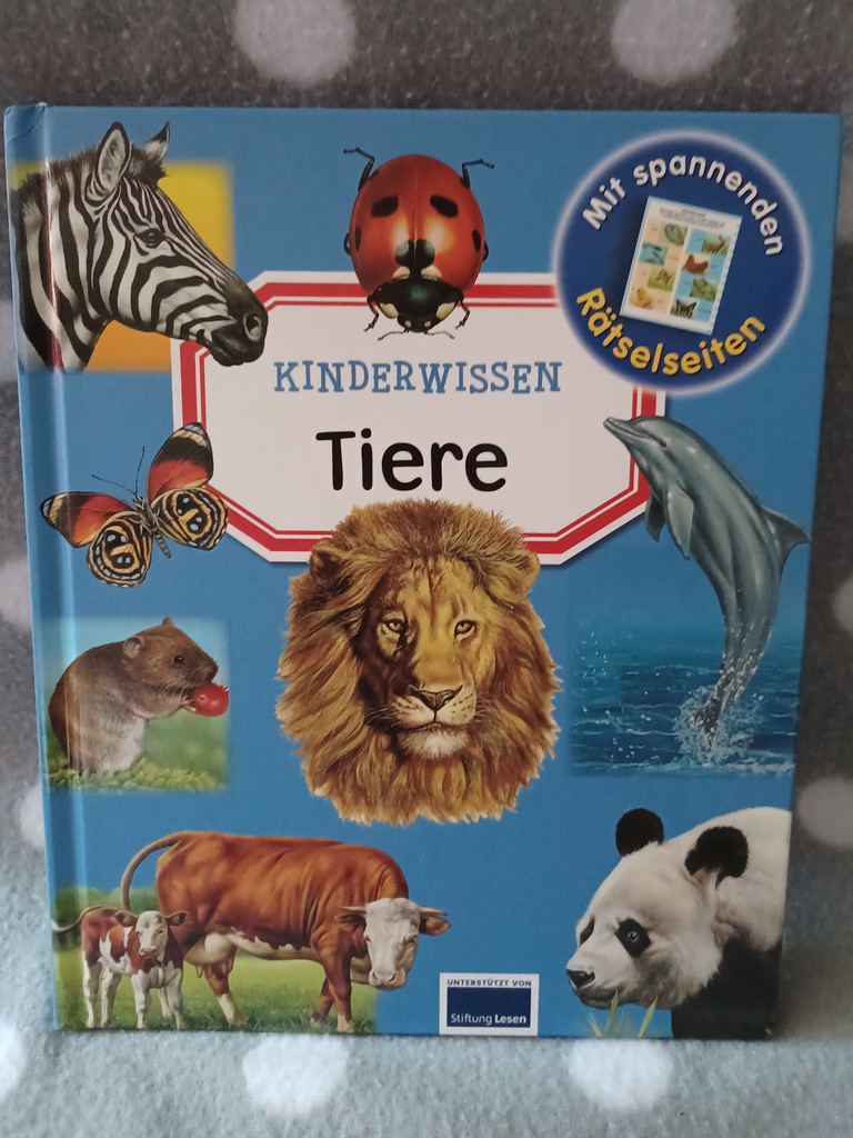 Kinderwissen Tiere Ullmann Medien Sachbuch für Kinder Wissensbuch Rätsel