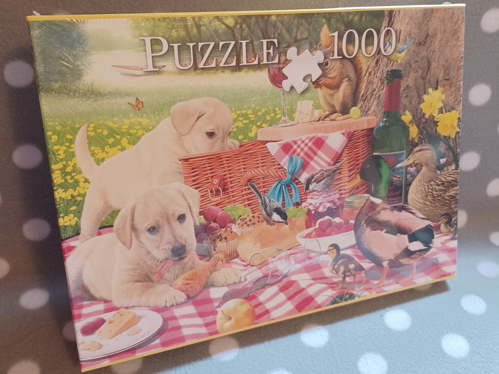 Puzzle - Puzzeln macht Spaß! - Welpen Picknick - 1000tlg. - ab 8 Jahre #17559