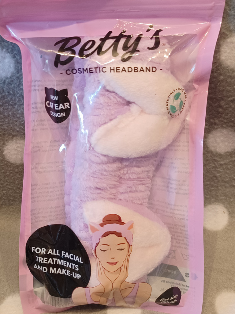 Betty's Cosmetic Headband Stirnband Cat Ear Design Lila