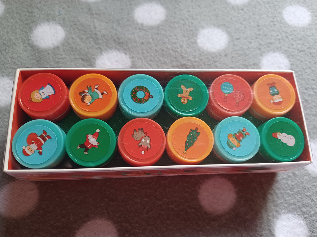 Stempel Set Weihnachten 12tlg. Stempel inkl. Stempelkissen Stempel Set Weihnachten 12tlg. Stempel inkl. Stempelkissen