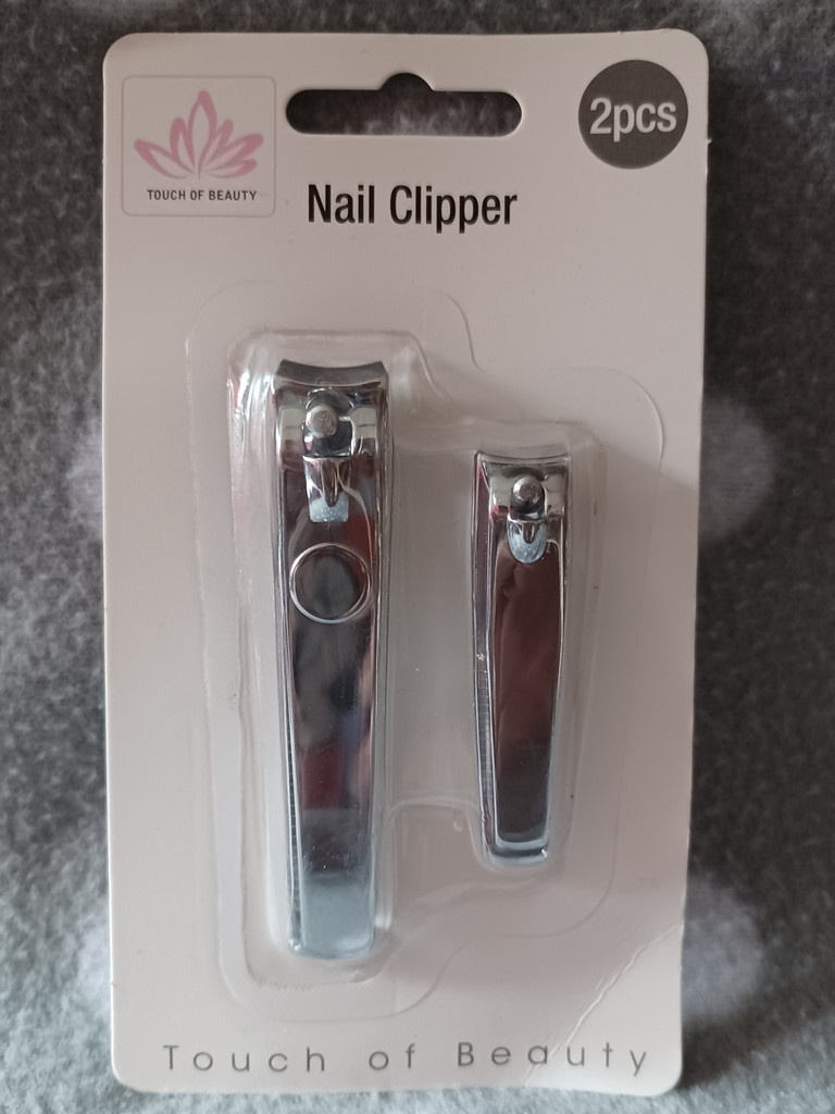 Touch of Beauty Nagelknipser Set 2-tlg. Edelstahl Maniküre Pediküre Nagelpflege