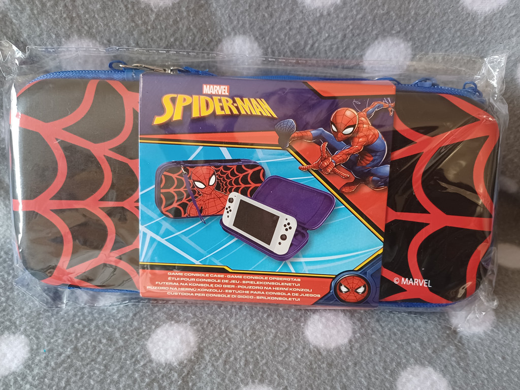 Marvel Spider-Man Case Tasche für Handheld Konsole Hardcase Schutzhülle Blau Rot