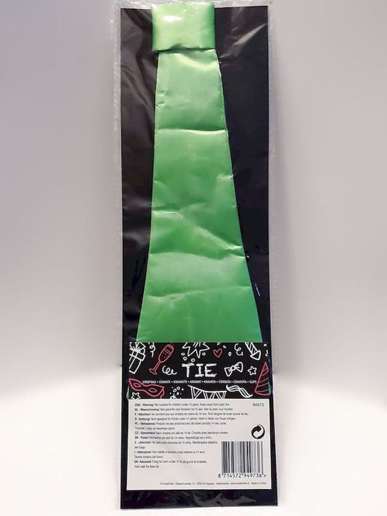 Party-Krawatte in Grün – auffälliges Kostüm-Accessoire für Festlichkeiten