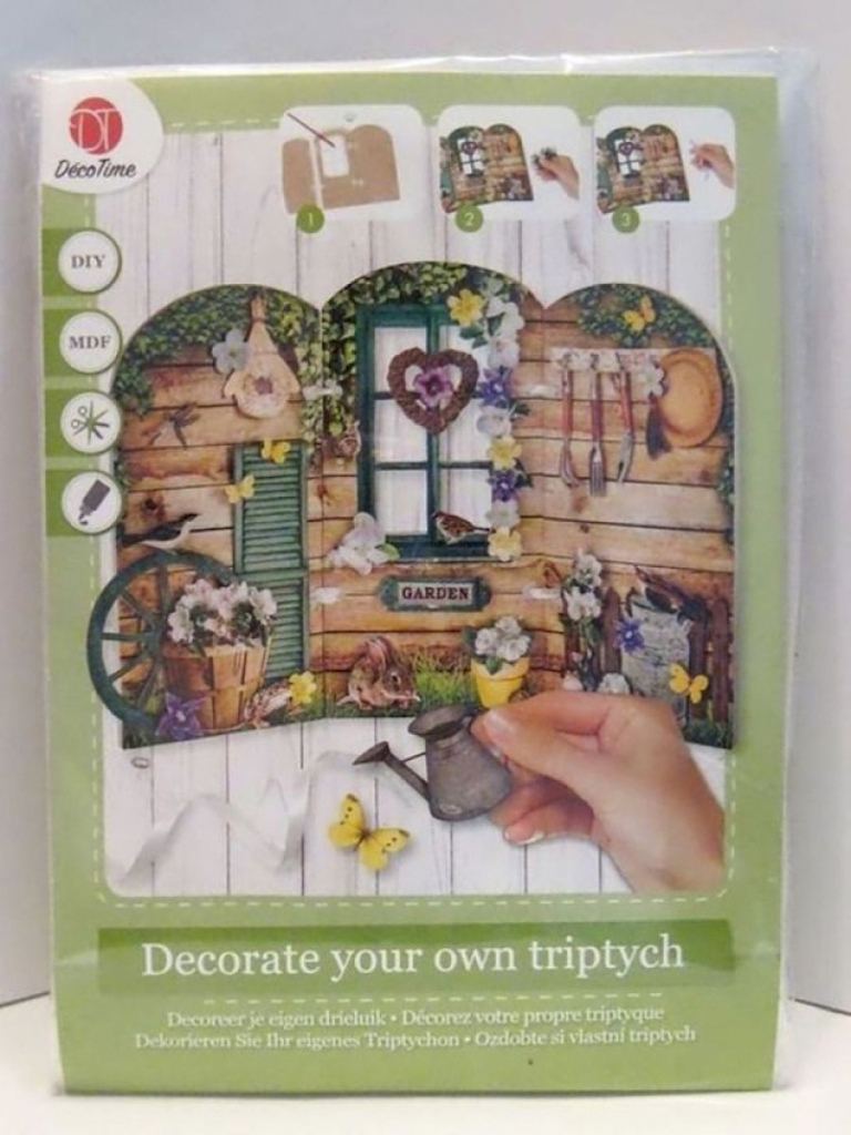 DekoTime Dekorieren Sie Ihr eigenes Triptychon Bastelset #12689