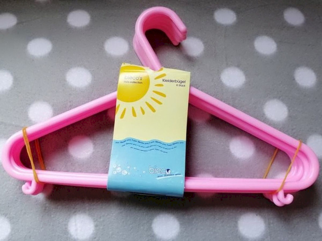 Bieco Kinderkleiderbügel für Puppen & Babykleidung 8 Stück