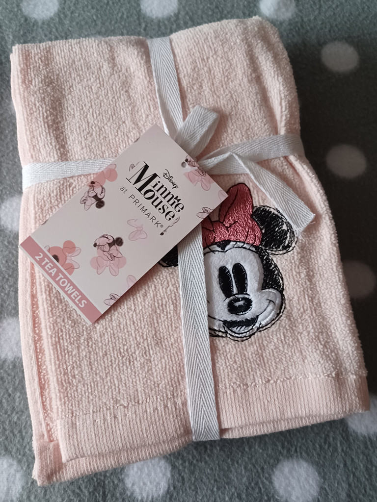 Disney Minnie Mouse – 2er-Set Geschirrtücher mit Minnie-Gesicht