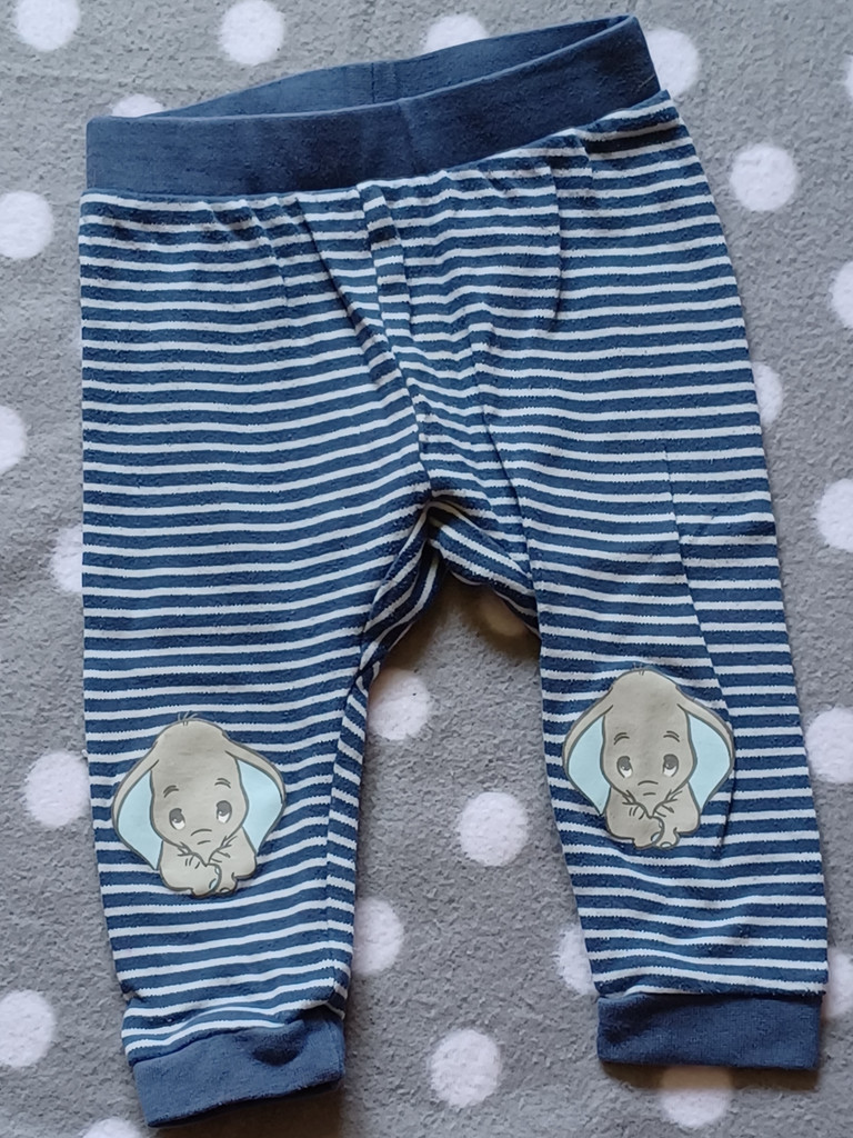 TVM Hose Freizeit Disney Dumbo Unisex blau/weiß gestreift Größe 74/80 TVM Hose Freizeit Disney Dumbo Unisex blau/weiß gestreift Größe 74/80
