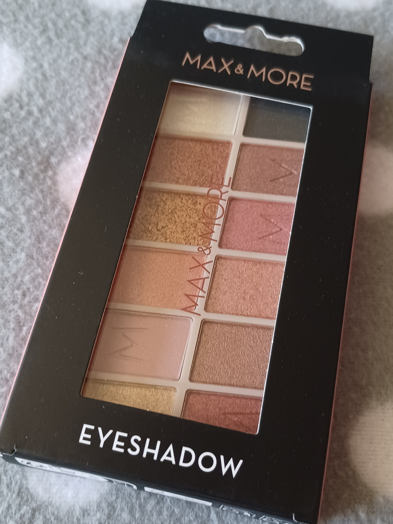 Max & More Lidschatten Palette 12 Farben Pigmentiert Vegan Wet Dry