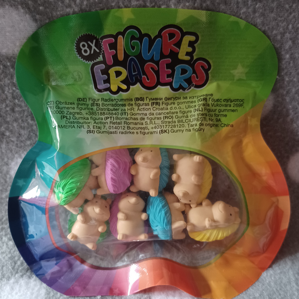 Radiergummi 8 Figuren Igel