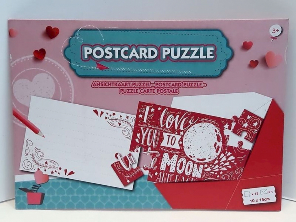 Postkarte Puzzle 10x15cm 15tlg. plus Umschlag Postkarte Puzzle 10x15cm 15tlg. plus Umschlag