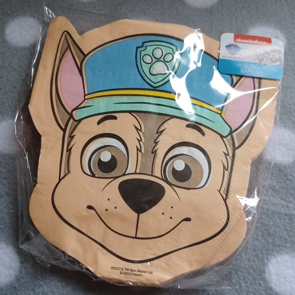 Paw Patrol Chase Servietten 24 Stück Partyzubehör