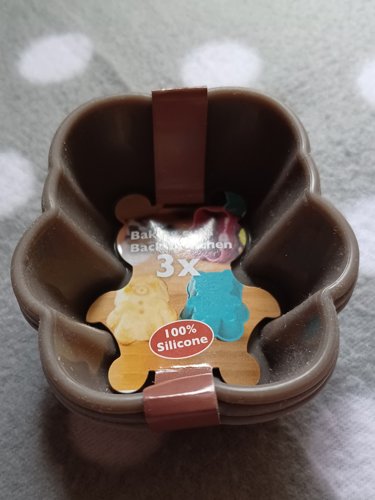 3x Kuchenformen aus Silikon Bärchen 5,5x6,5cm 