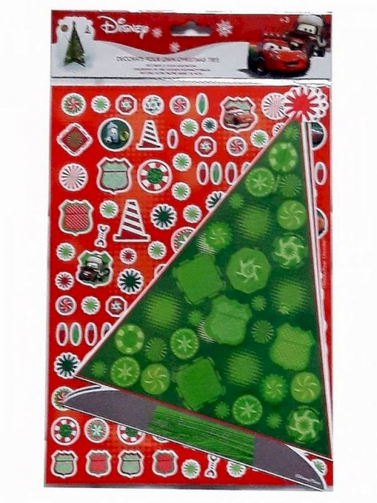 Disney Sticker Bogen Cars Dekoriere einen Weihnachtsbaum Disney Sticker Bogen Cars Dekoriere einen Weihnachtsbaum