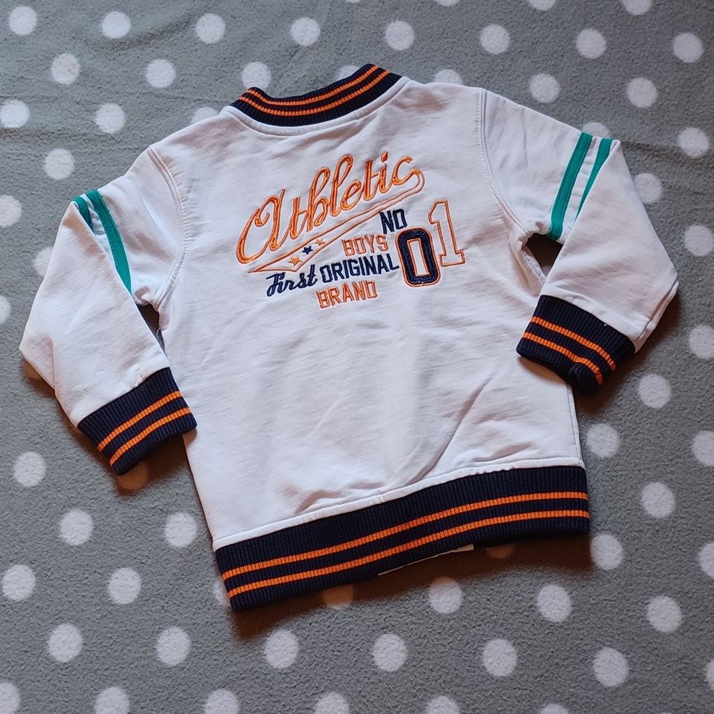 Topomini Collegejacke Weiß Größe 92