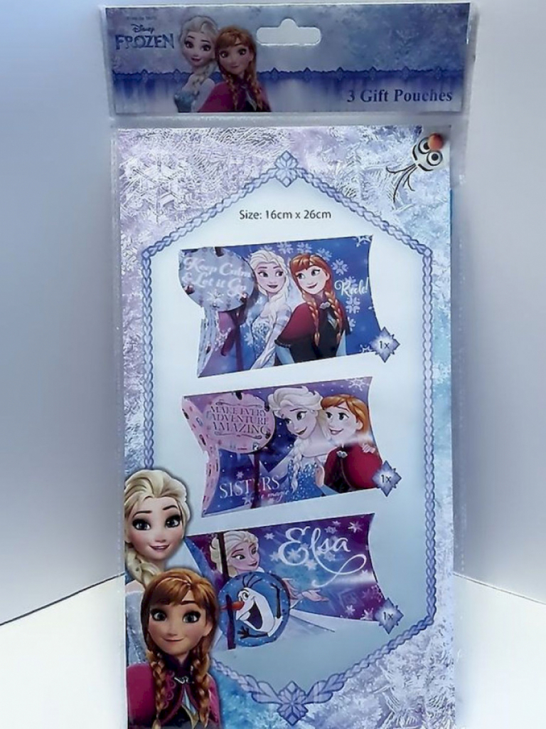 3 Stück Geschenkverpackung 16x26cm Disney Frozen  3 Stück Geschenkverpackung 16x26cm Disney Frozen