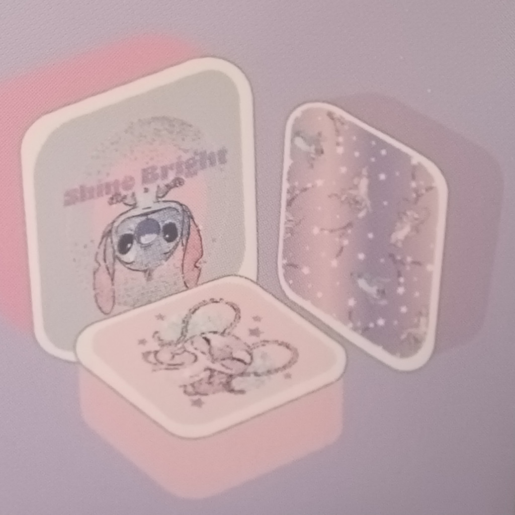 Disney Stitch Snackdosen im 3er-Pack mit Glitzer – Design von Stitch & Angel